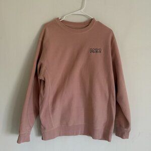 M22 Michigan Long Sleeve Pink Sweatshirt Sz L